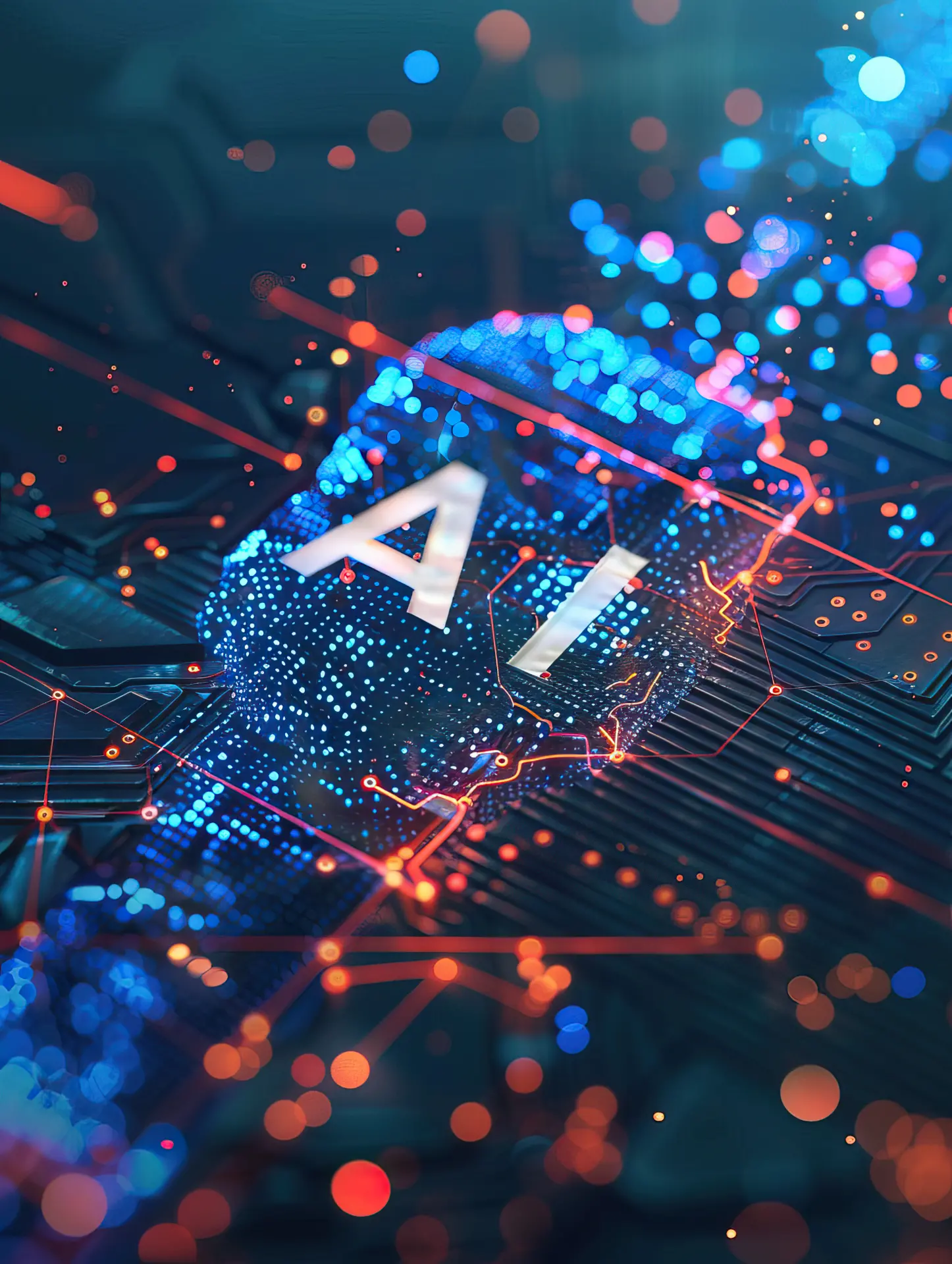 artificial-intelligence-background-design-topic-cyberspace-big-data-metaverse-network